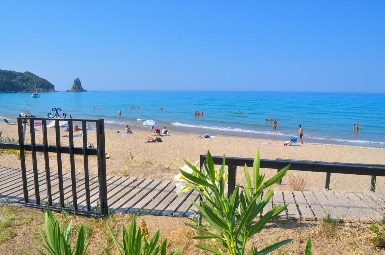 Beach House Yannis 3 In Agios Gordios Beach On Corfu Exteriör bild