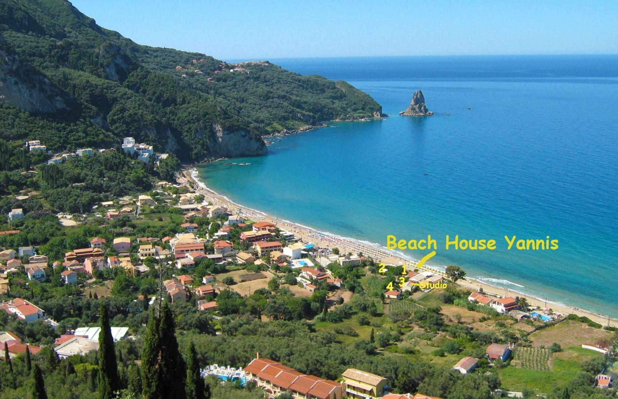 Beach House Yannis 3 In Agios Gordios Beach On Corfu Exteriör bild